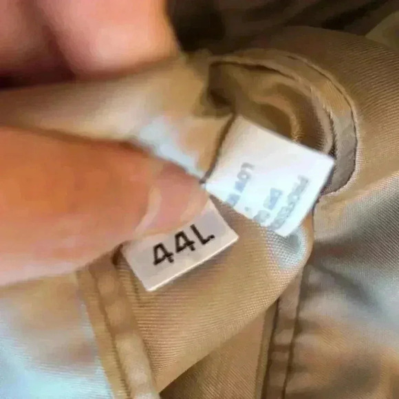 Vintage Hart Schaffner & Marx Brown Plaid Wool Suit Blazer Size 44L - Picture 9 of 11